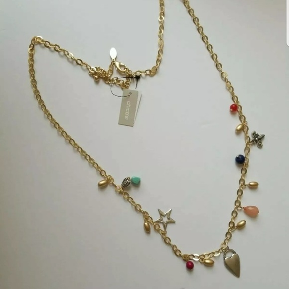 NWT Chico's boho theme charm necklace - Picture 3 of 6